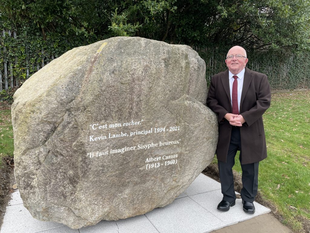 Principal Kevin at the new site of the Boulder and to view the new school